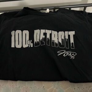 100% Detroit Black T-Shirt